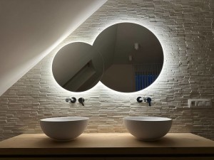 Зеркало Circles + амбилайт