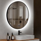 Зеркало Inox R Black 80x80