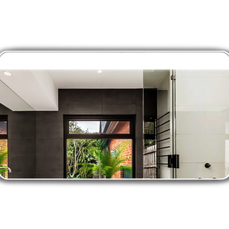 Зеркало в белой раме Diana Inox White