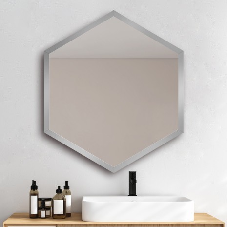 Зеркало Hexagon Alu