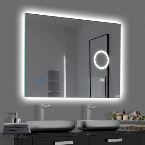 Зеркало Shape 04 70x100 Right + clock