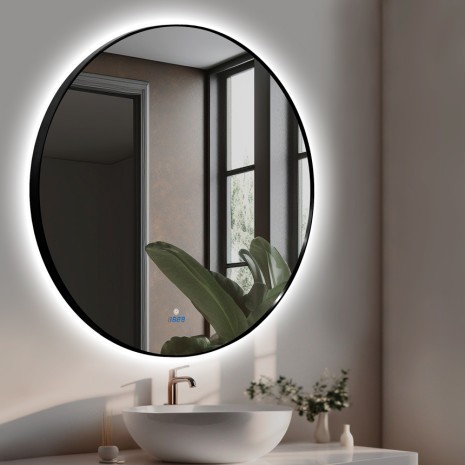 Зеркало Inox R Black 100x100