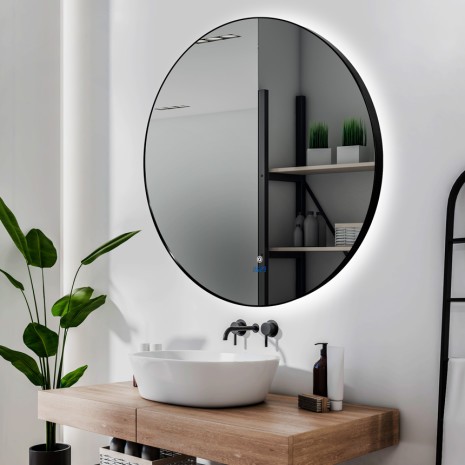 Зеркало Inox R Black 100x100