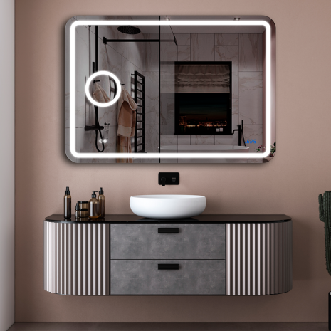 Зеркало Loretta 70x100 Left + clock