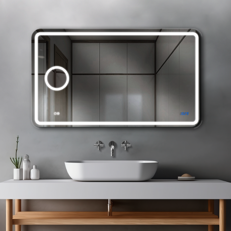 Зеркало Loretta 70x120 Left + clock