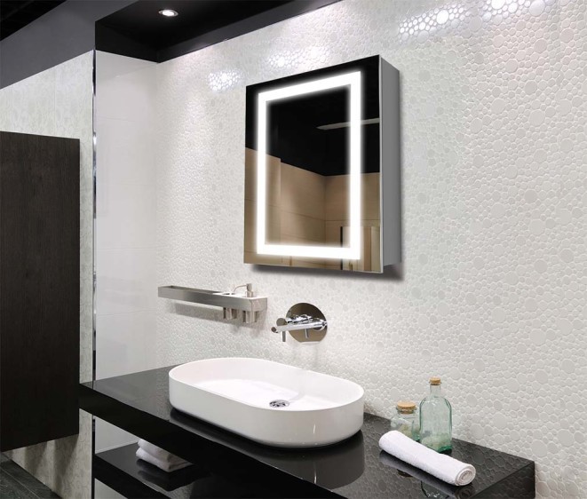 Зеркальный шкафчик Leonardo + Bluetooth - Фото 2