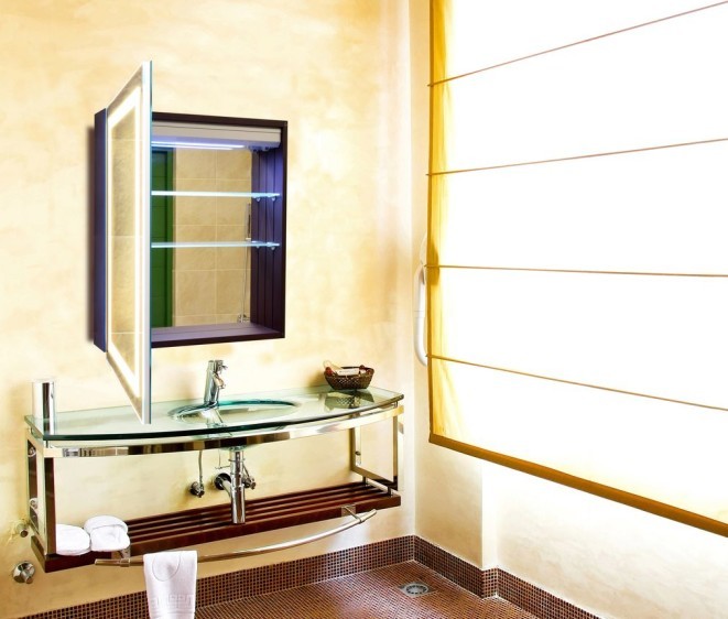 Зеркальный шкафчик Leonardo + Bluetooth - Фото 5