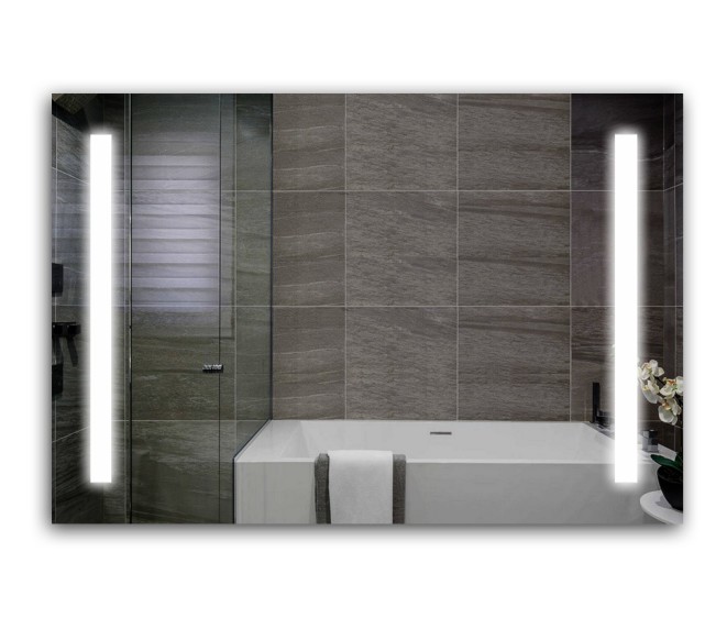 Прямоугольное зеркало в ванную комнату с подсветкой Elvira - Фото 2