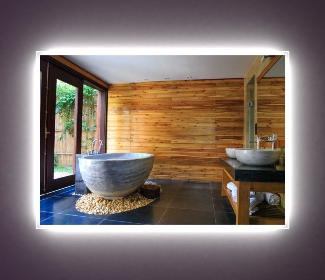 Зеркало с LED подсветкой в ванную комнату Livia - Фото 1