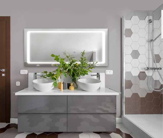 Зеркало с LED подсветкой в ванную комнату Adele - Фото 3 Зеркало с LED подсветкой в ванную комнату Adele - Фото 3