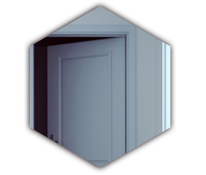 Шестиугольное зеркало без подсветки Hexagon - Фото 1