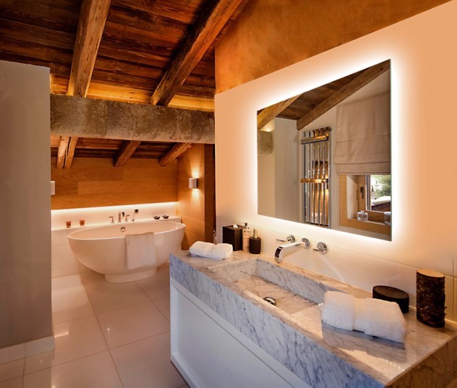 Зеркало с контурной подсветкой амбилайт Shape 04  + амбилайт - Фото 3