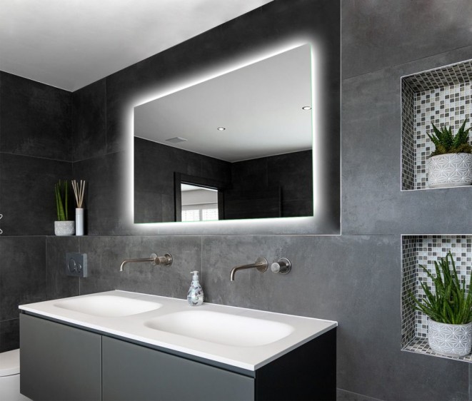 Зеркало с контурной подсветкой амбилайт Shape 04  + амбилайт - Фото 2