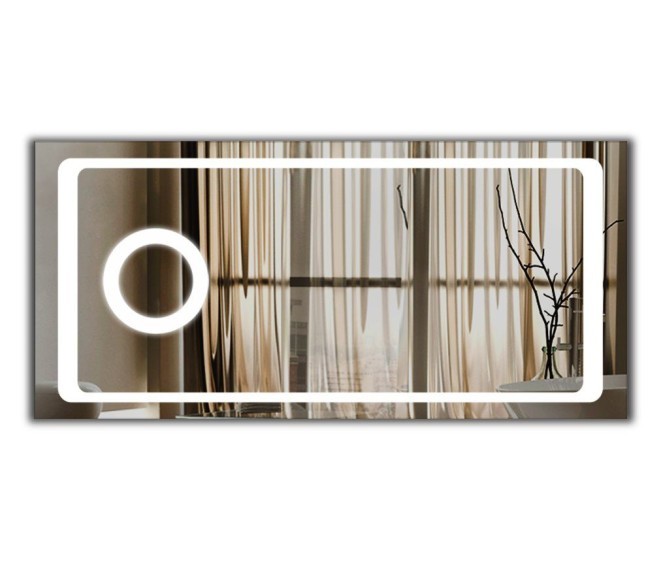 Зеркало с подсветкой и увеличительной линзой Adele + линза - Фото 2