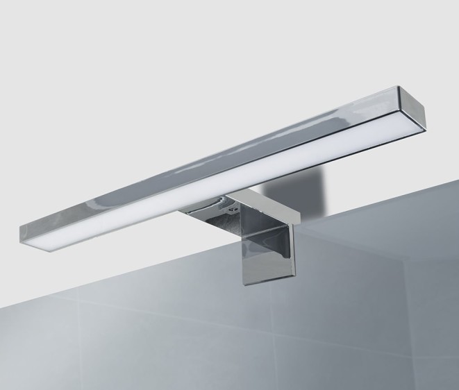 Зеркало с наружным LED светильником Shape 04  + Consol 01 - Фото 4