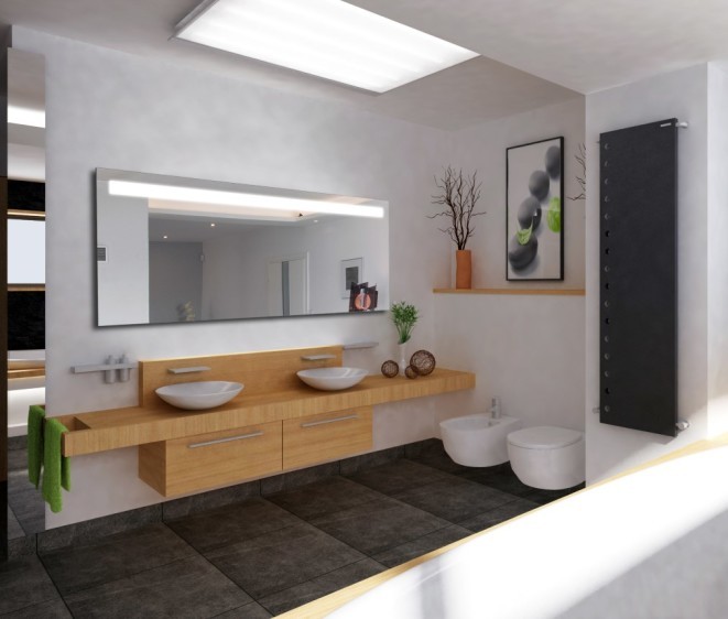 Большое прямоугольное зеркало с подсветкой Alina XL - Фото 3