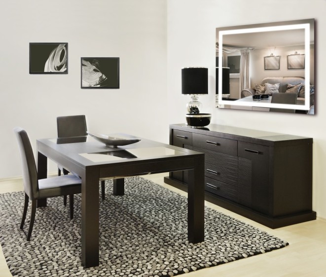 Большое зеркало с подсветкой в ванную комнату Elena XL - Фото 3