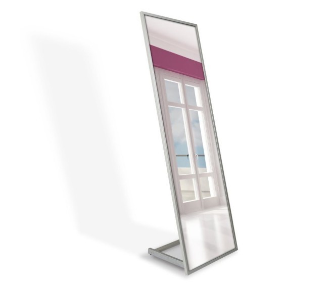 Напольное зеркало в алюминиевой раме alu 001 FL - Фото 1