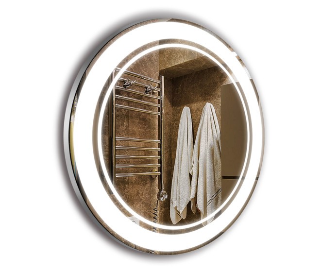 Круглое зеркало с LED подсветкой в ванную комнату Perla - Фото 1