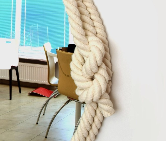 Дизайнерское зеркало на веревке Captain 03 - Фото 6