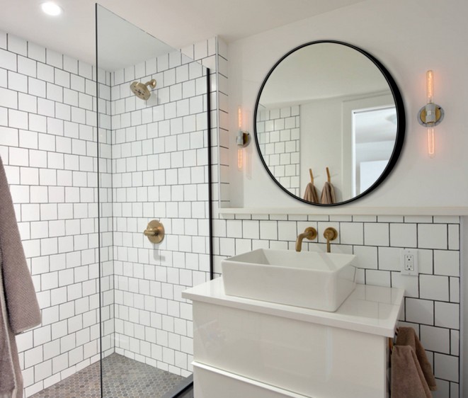 Зеркало в черной раме Inox R Black - Фото 3