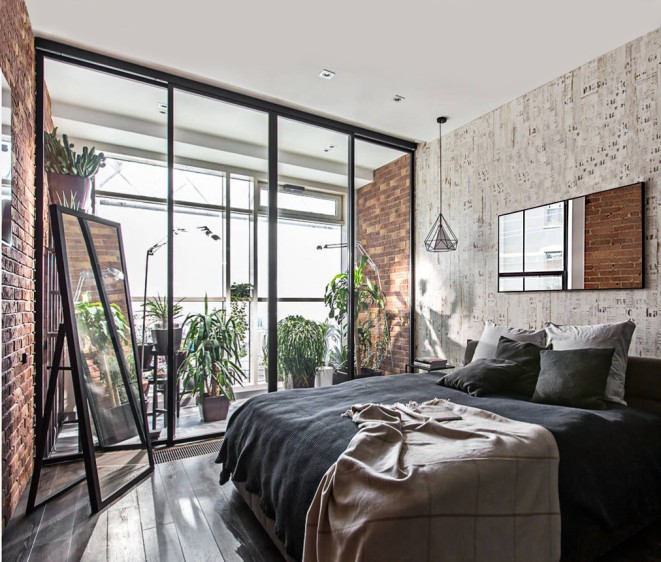 Зеркало в черной раме alu 008 Black - Фото 4