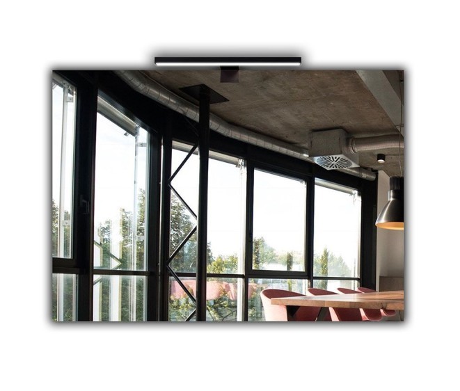 Зеркало со светильником Shape 04 + Consol 01 Black - Фото 2 Зеркало со светильником Shape 04 + Consol 01 Black - Фото 2