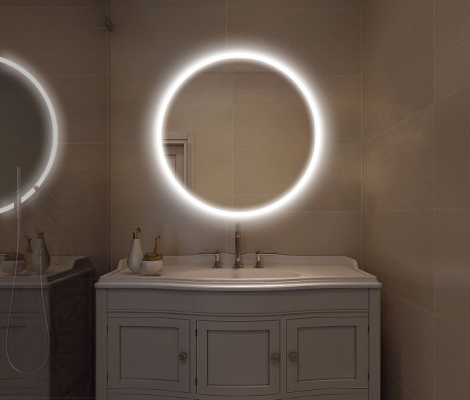 Зеркало с LED подсветкой в ванную комнату Livia - Фото 3