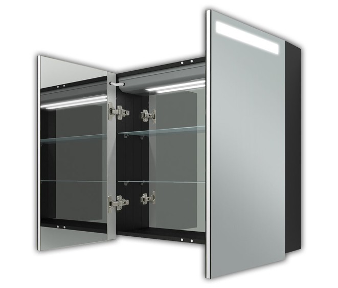 Зеркальный шкафчик Benedetto Black - Фото 3