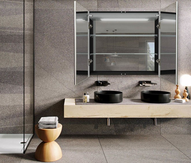 Зеркальный шкафчик Biaggio Black - Фото 5