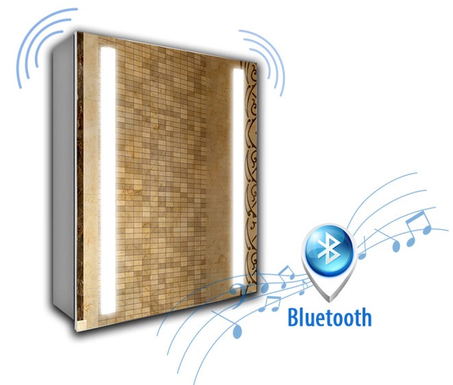 Зеркальный шкафчик Mario + Bluetooth - Фото 1