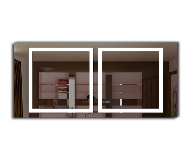 Зеркало с LED подсветкой в ванную комнату Anita - Фото 2