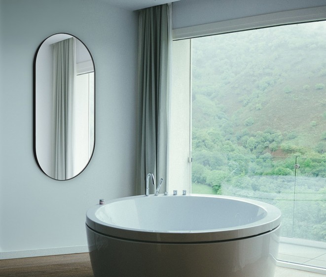 Зеркало в черной раме Inox S Black - Фото 3