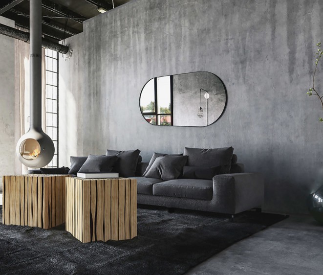 Зеркало в черной раме Inox X Black - Фото 3