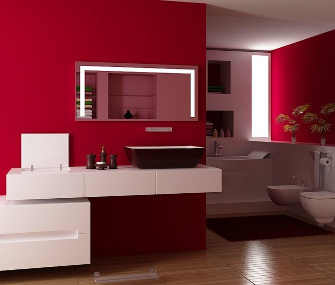 Зеркало с LED подсветкой в ванную комнату Evelina - Фото 3