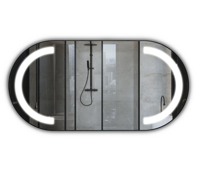 Зеркало в черной раме Alessandra Inox Black - Фото 2