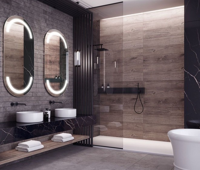 Зеркало с LED подсветкой Alberta - Фото 3