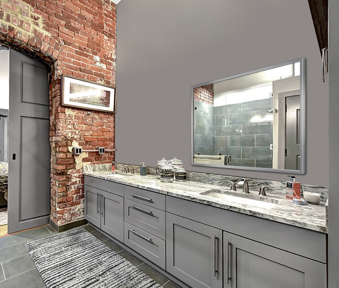 Зеркало в алюминиевой раме alu 001 - Фото 2