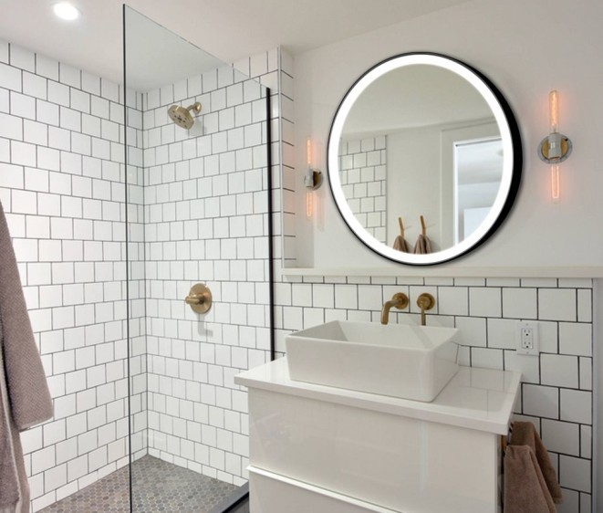 Зеркало в черной раме Carlotta Inox Black - Фото 3