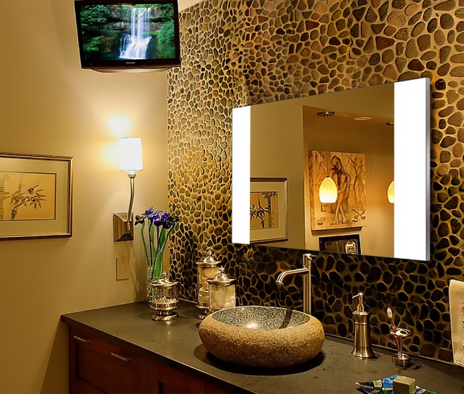 Зеркало с LED подсветкой в ванную комнату Milena - Фото 3