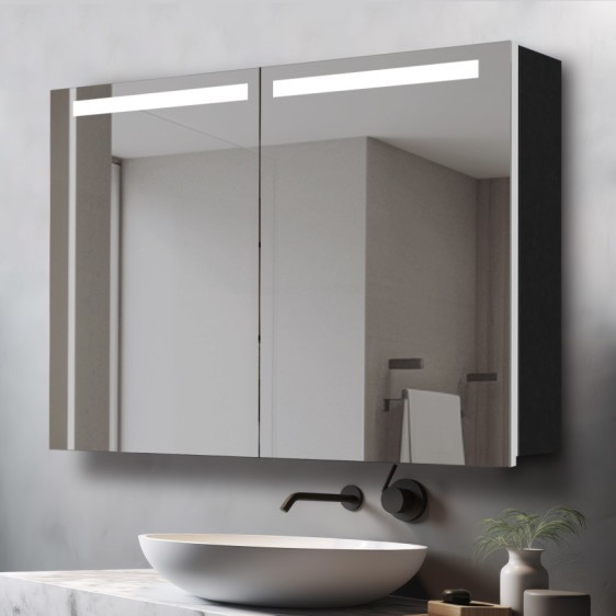 Зеркальный шкафчик Benedetto Black - Фото 6