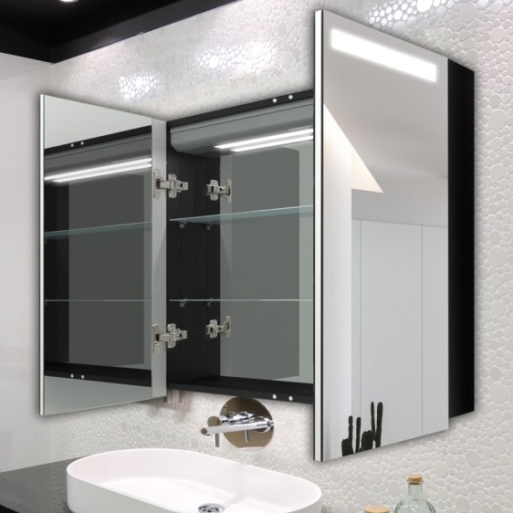 Зеркальный шкафчик Benedetto Black - Фото 7