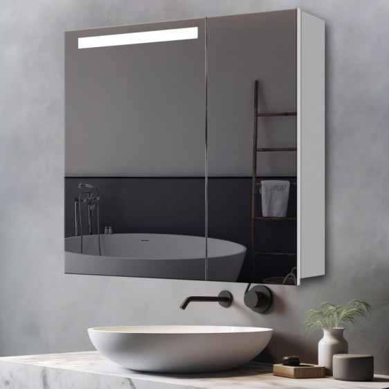 Зеркальный шкафчик Atlant LED 201 70x80 - Фото 7