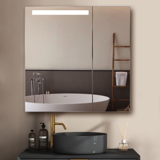 Зеркальный шкафчик Atlant LED 201 70x80 - Фото 8