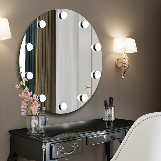 Гримерное зеркало с подсветкой для макияжа Hollywood - Фото 1 Гримерное зеркало с подсветкой для макияжа Hollywood - Фото 1