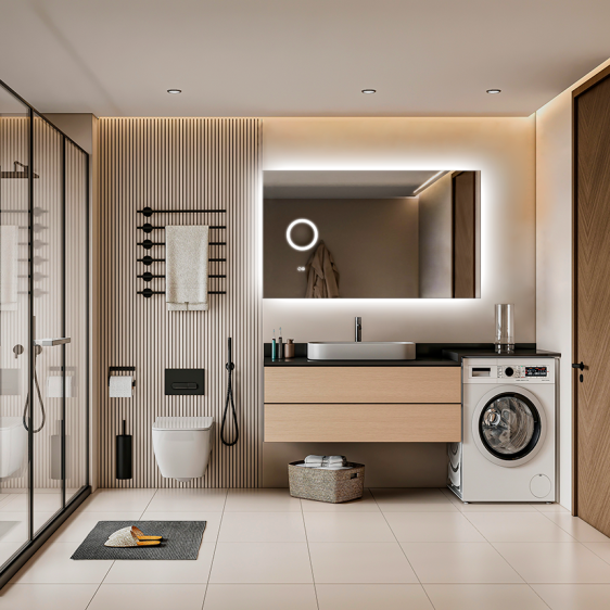 Зеркало Shape 04 70x120 Left - Фото 4