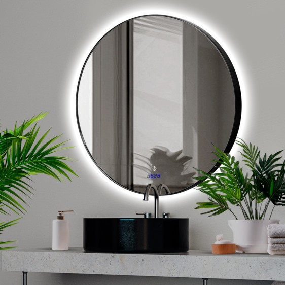 Зеркало Inox R Black 80x80 - Фото 2