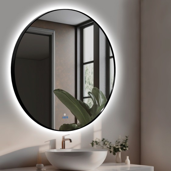 Зеркало Inox R Black 100x100 - Фото 2