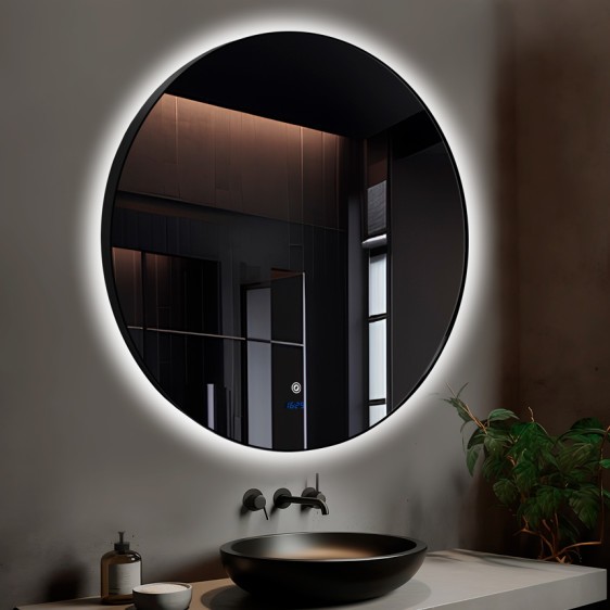 Зеркало Inox R Black 100x100 - Фото 3