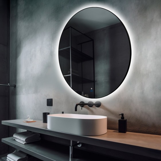 Зеркало Inox R Black 120x120 - Фото 3